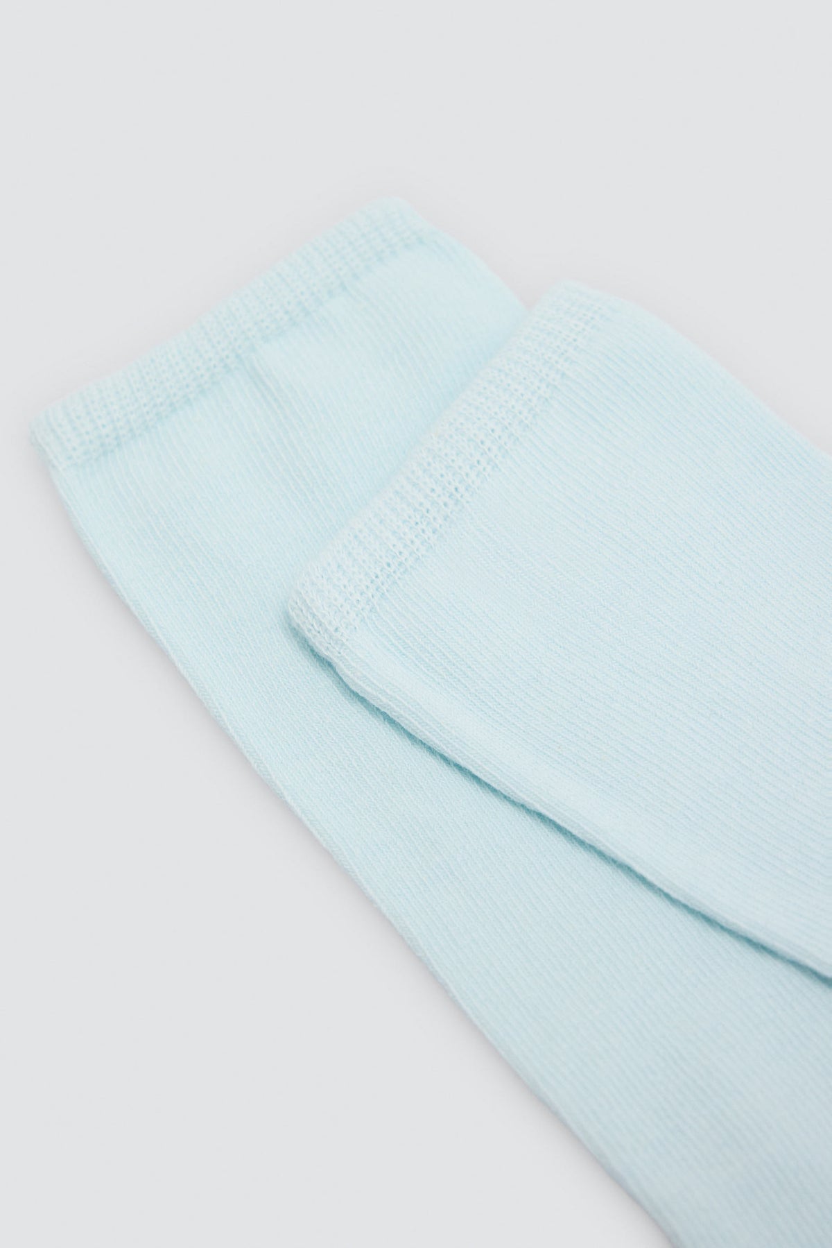 Chaussettes hautes enfant basiques bleu ciel