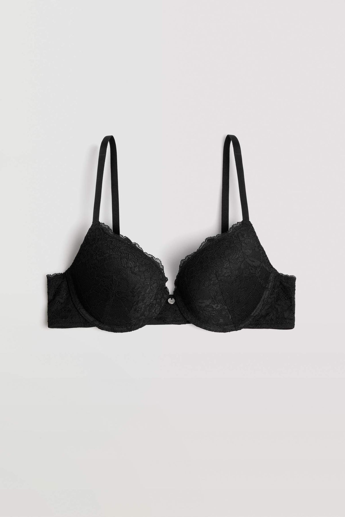 Sujetador push up & braga brasileña lencera negra - Ysabel Mora