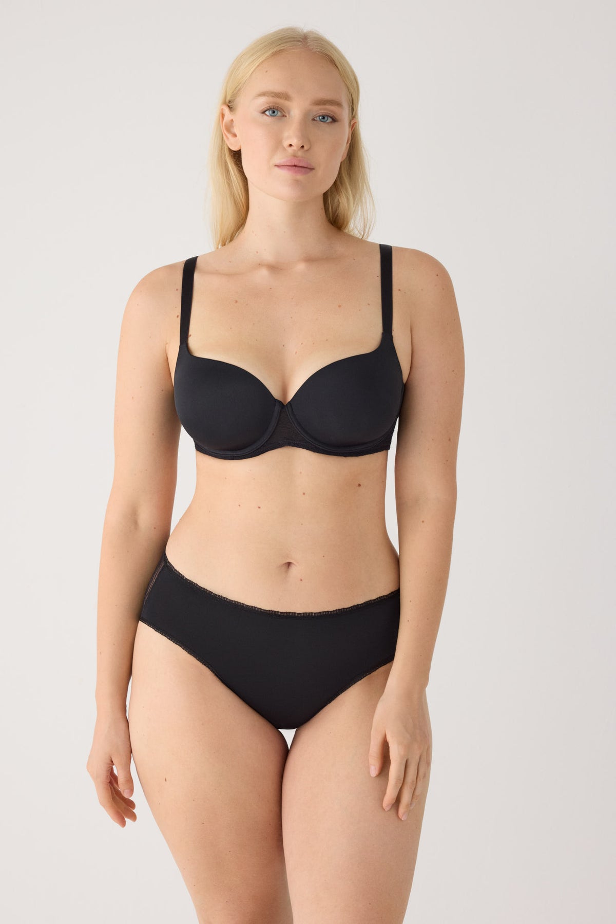 Culotte midi lingerie transparente noir