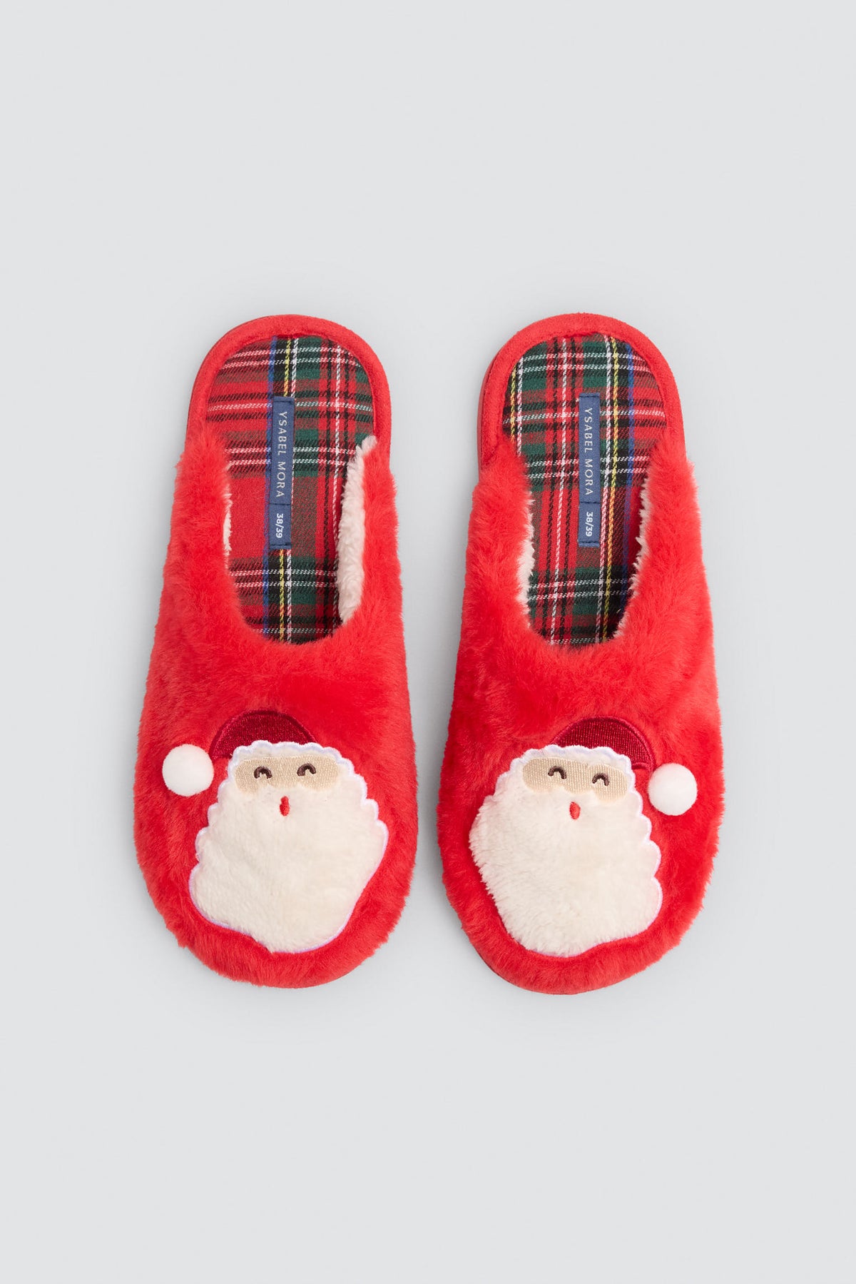 Zapatillas de casa mujer navidad estampado Papá Noel