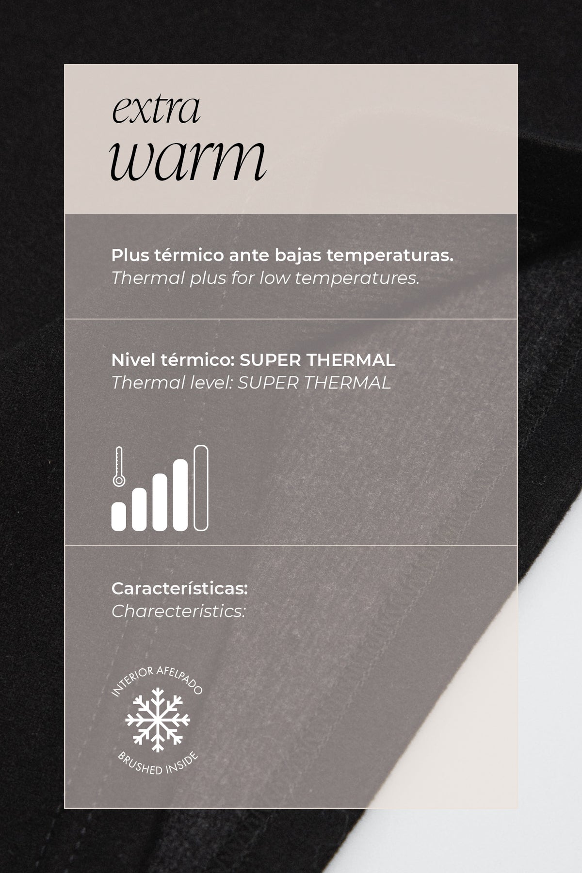 Leggings térmicos de algodón marino - Ysabel Mora