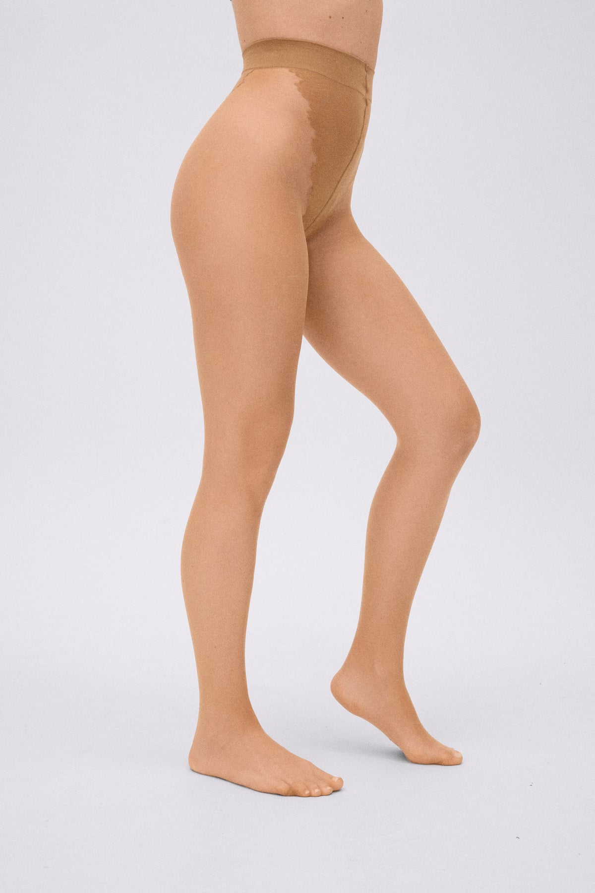 Panty irrompible 10 denier marrón - Ysabel Mora