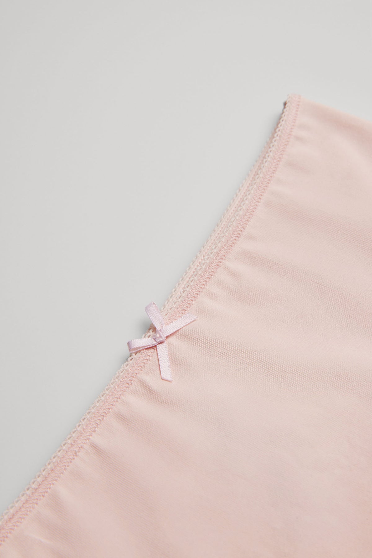 Pack de 2 braguitas de niña algodón con lazo gris y rosa - Ysabel Mora