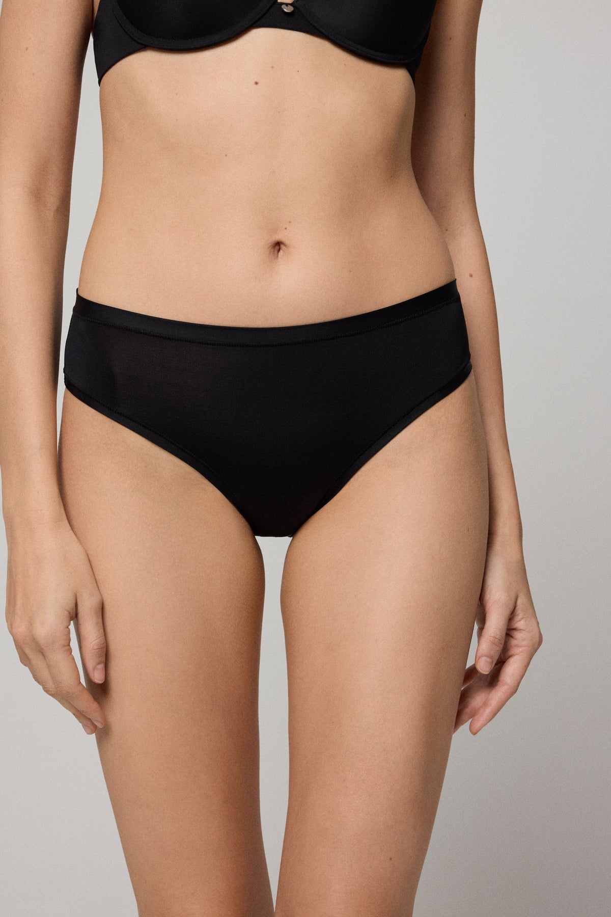 Pack 2 bragas midi básicas negro - Ysabel Mora