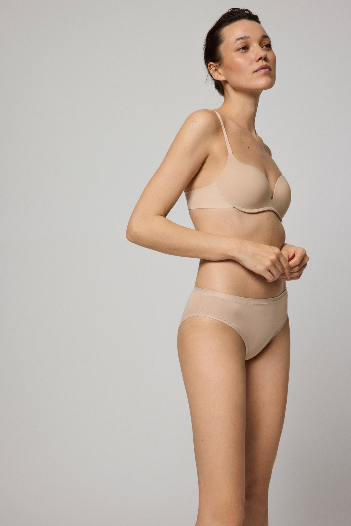 Pack 2 bragas midi básicas nude - Ysabel Mora