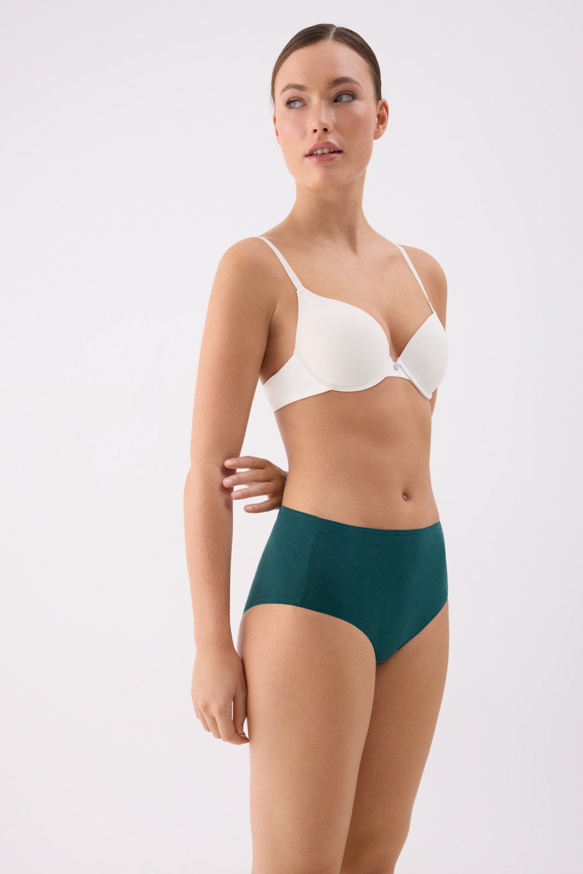 Pack de 4 culottes hautes en coton coloris assortis