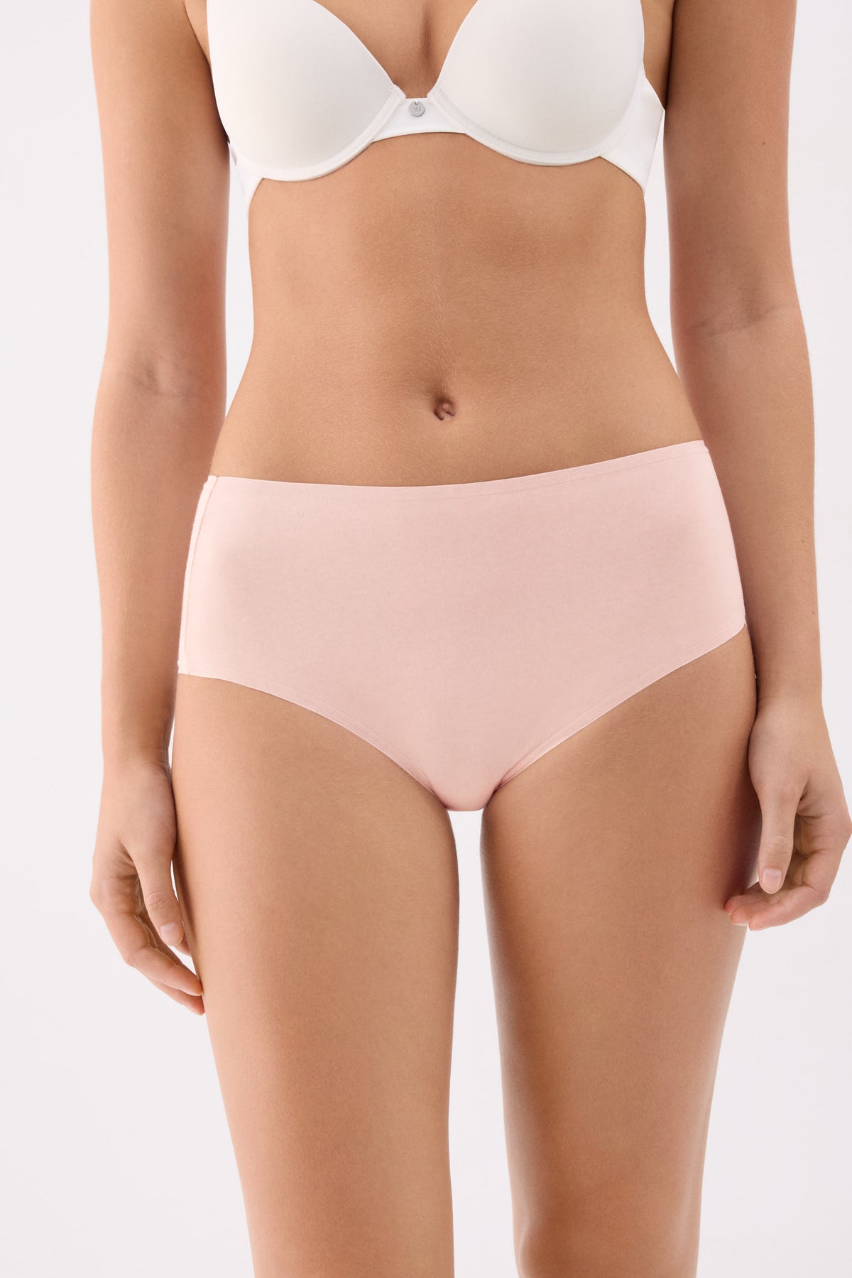 Pack de 4 culottes hautes en coton coloris assortis