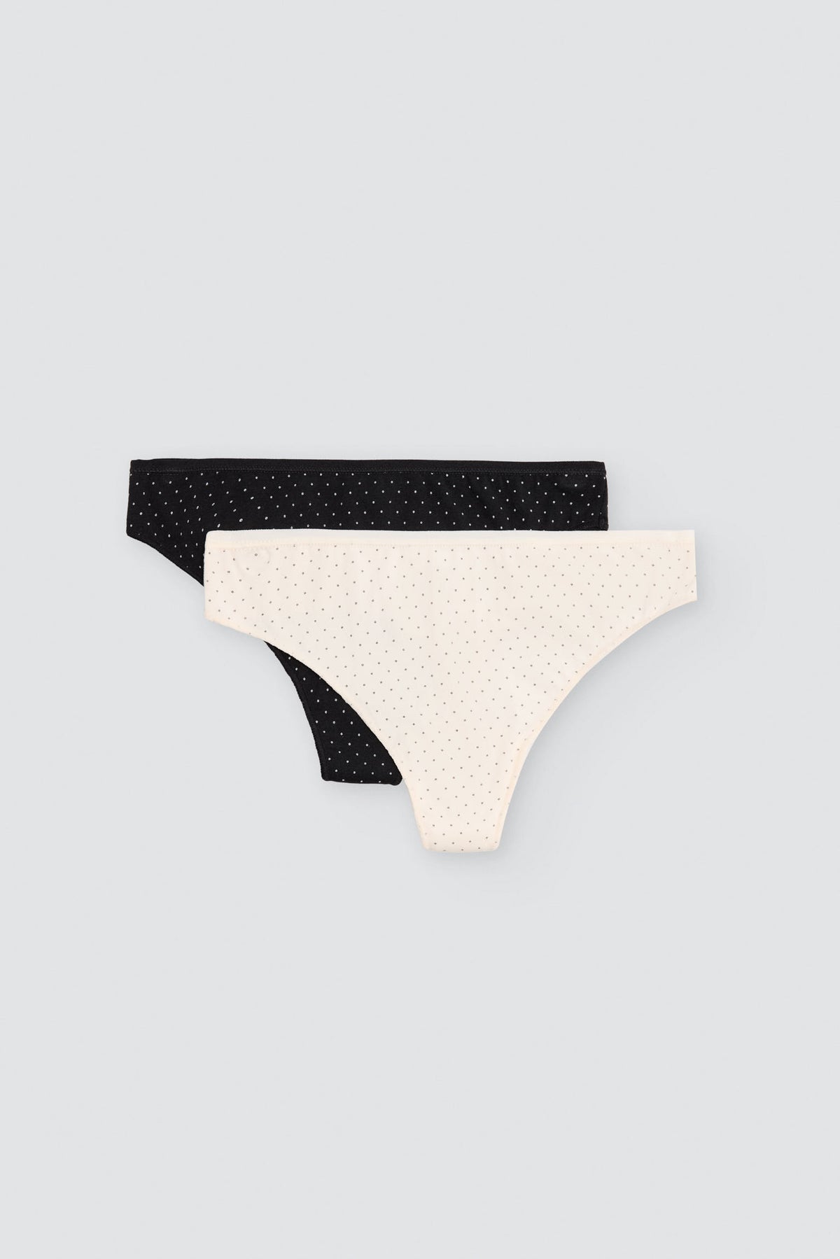 Pack de 2 strings imprimés en coton, multicolore