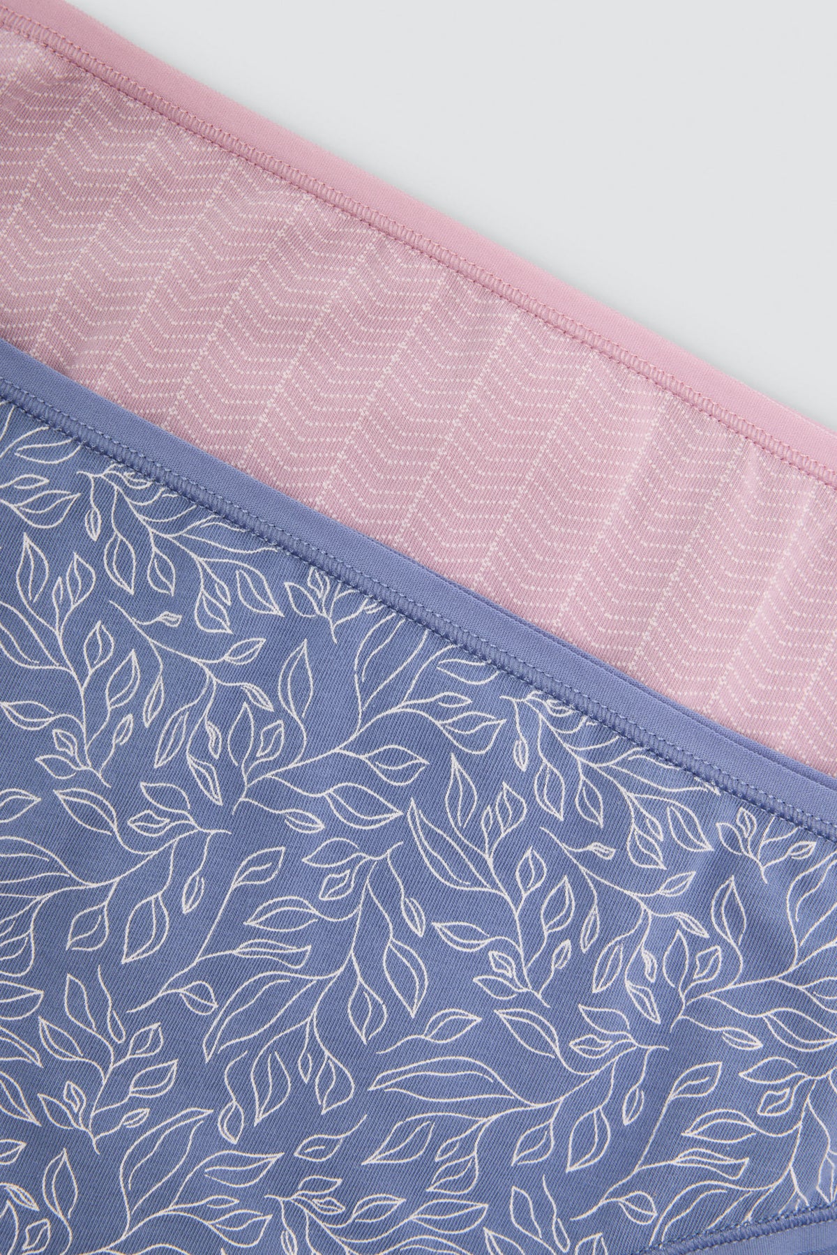 Pack de 2 culottes midi imprimées en coton, multicolore