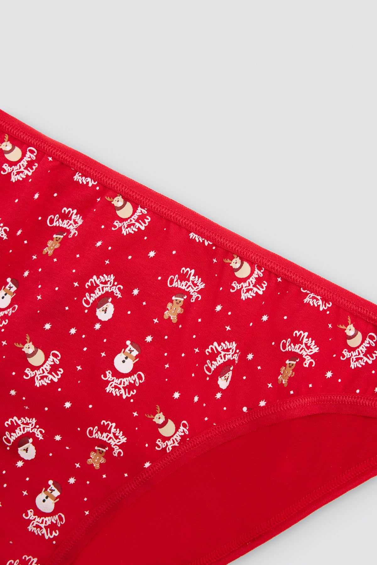 Braga mini mujer algodón navidad estampado Papá Noel
