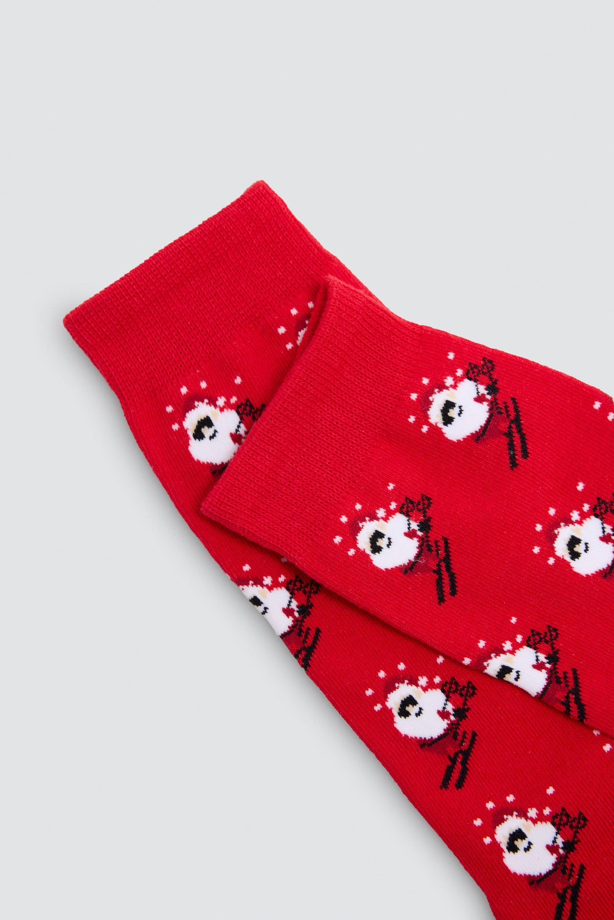 Pack bóxer y calcetín estampado Papa Noel esquiador - Ysabel Mora