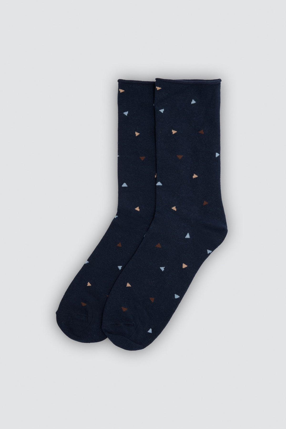 Lot de 3 chaussettes sans bord imprimé géométrique