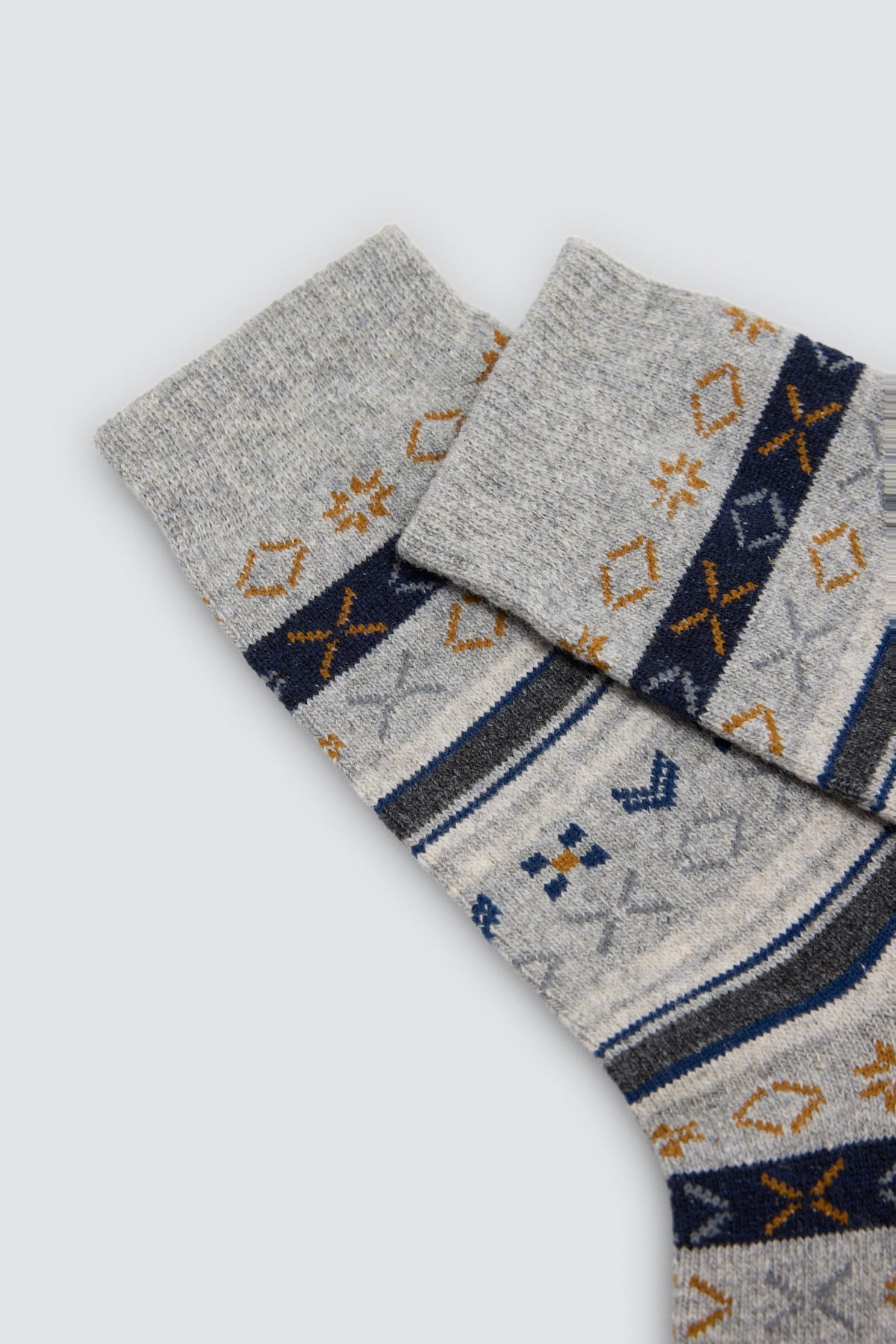Lot de 4 chaussettes homme en laine imprimées variées
