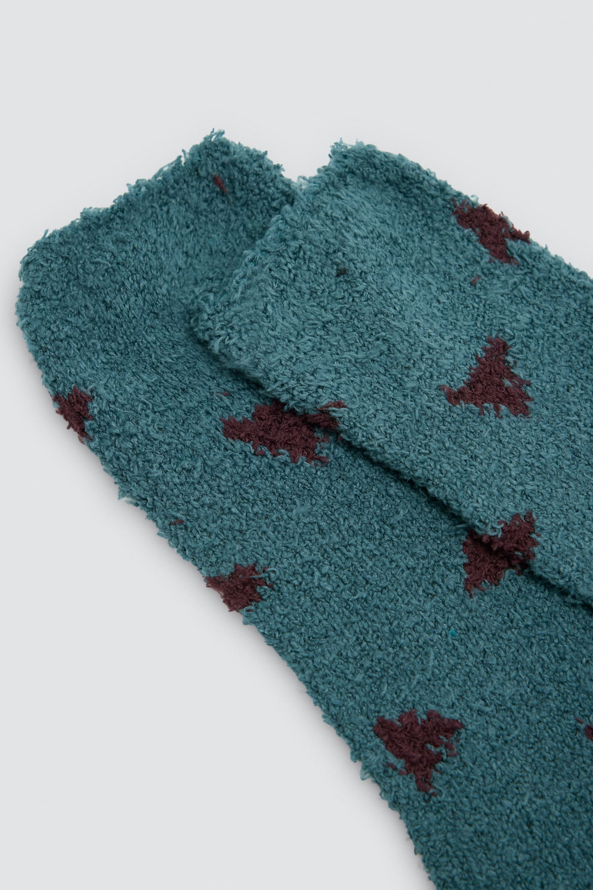 Lot de 4 chaussettes en flanelle rayures et motifs géométriques