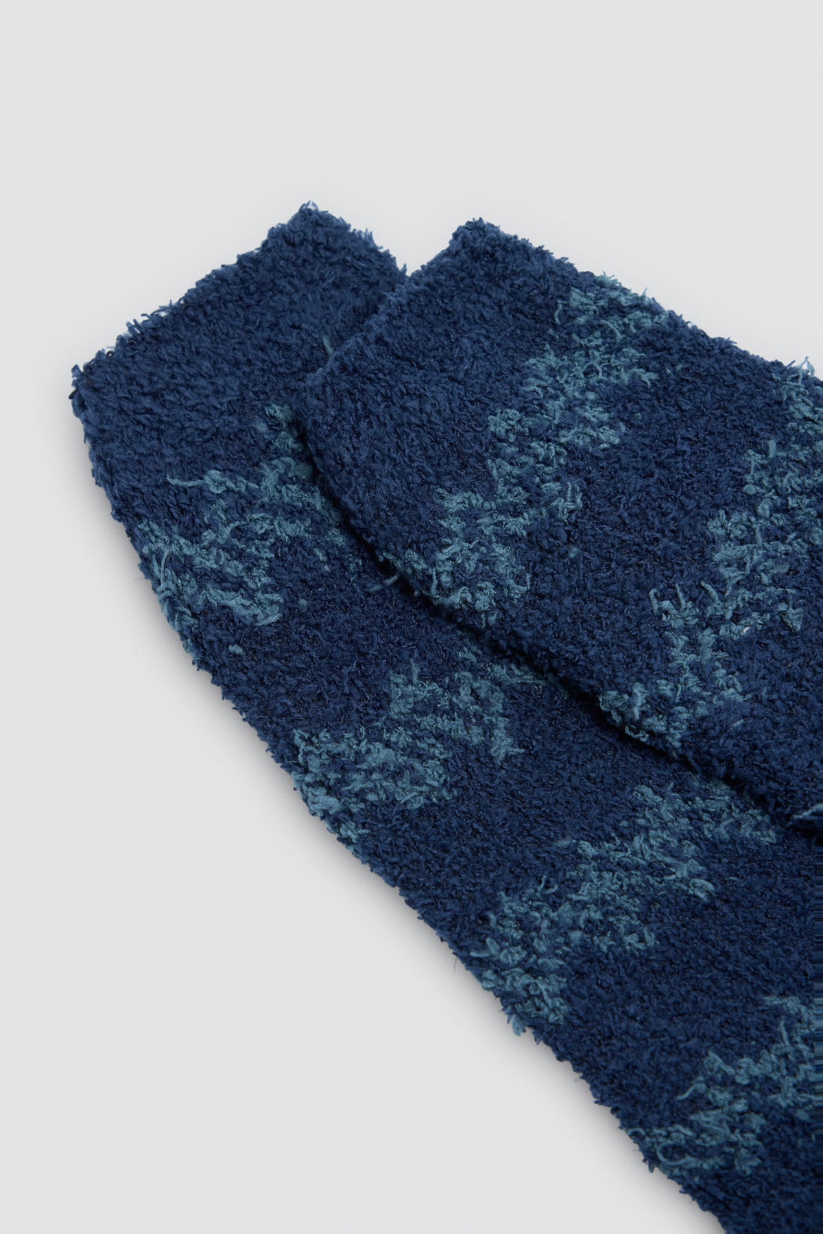 Lot de 4 chaussettes en flanelle rayures et motifs géométriques