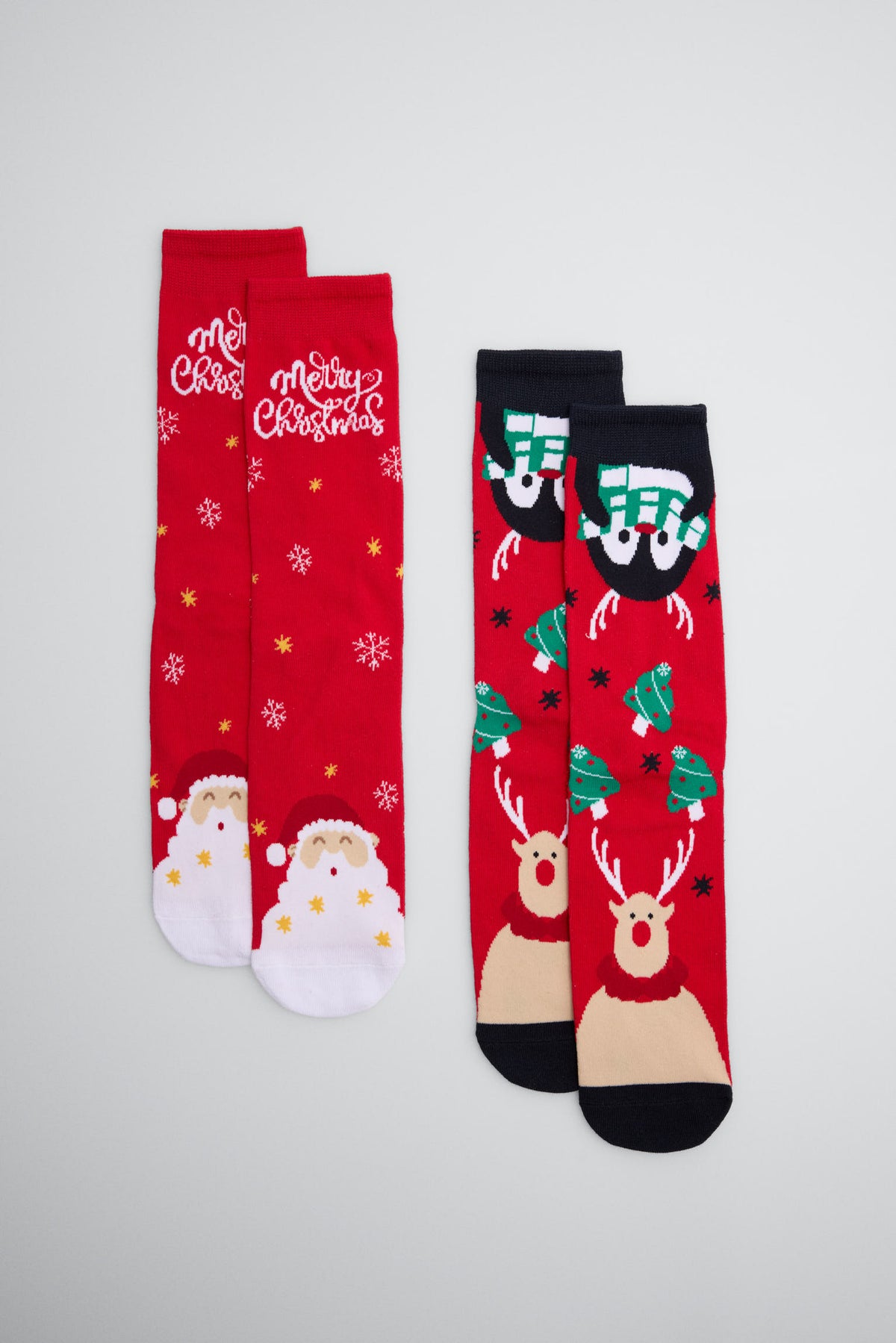 Lot de 2 chaussettes homme imprimé Noël