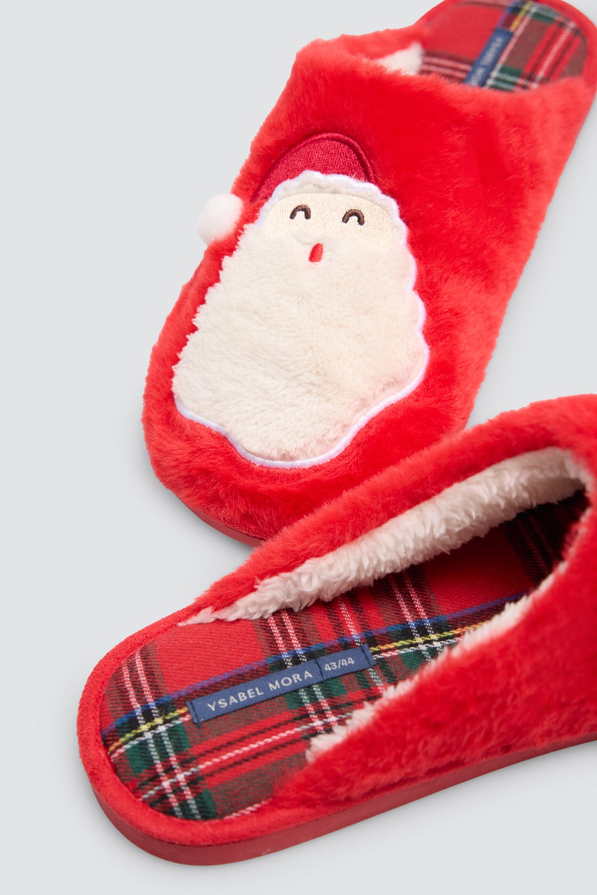 Chaussons de Noël homme motif Père Noël