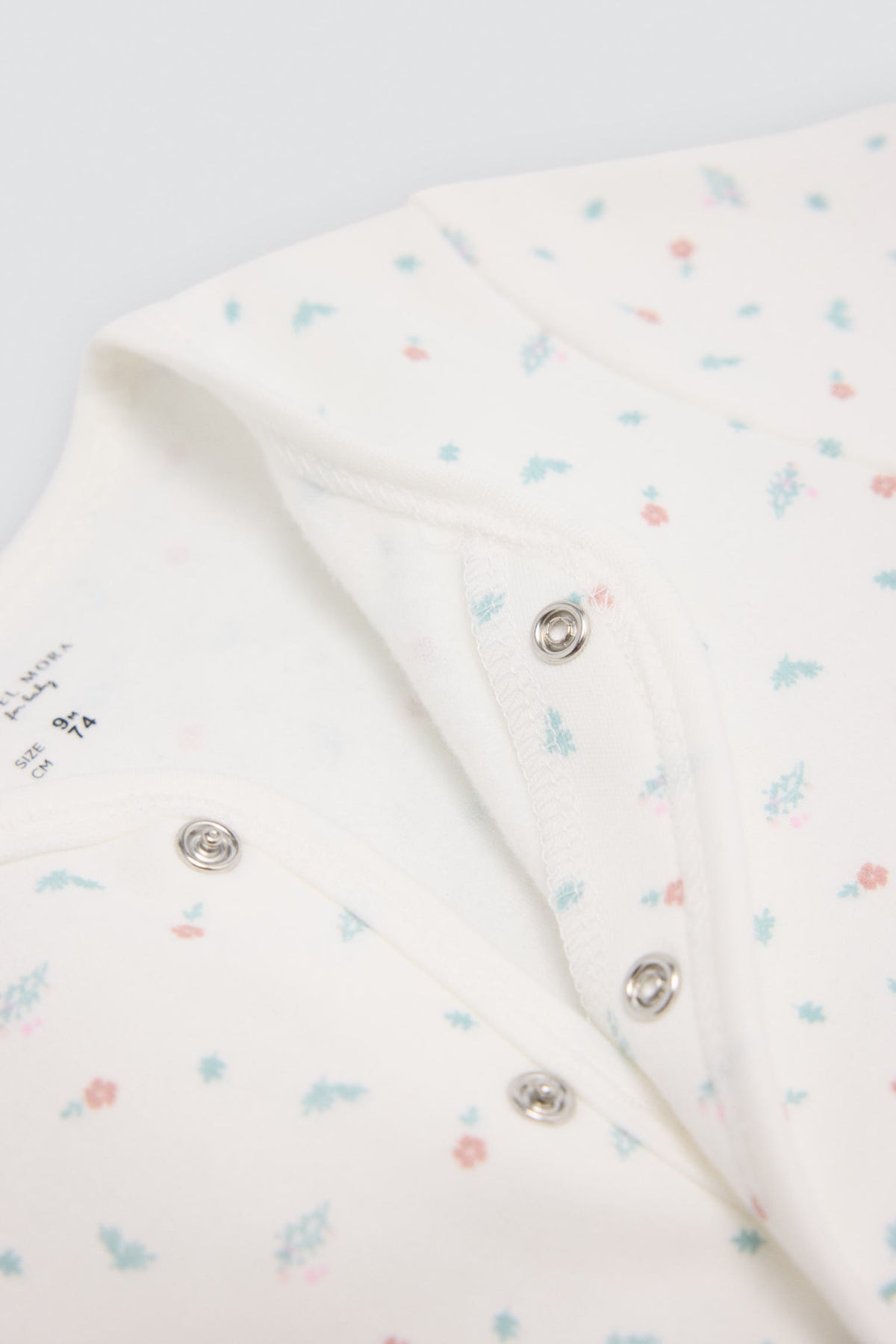 Pelele bebé cremallera estampado corazón - Ysabel Mora