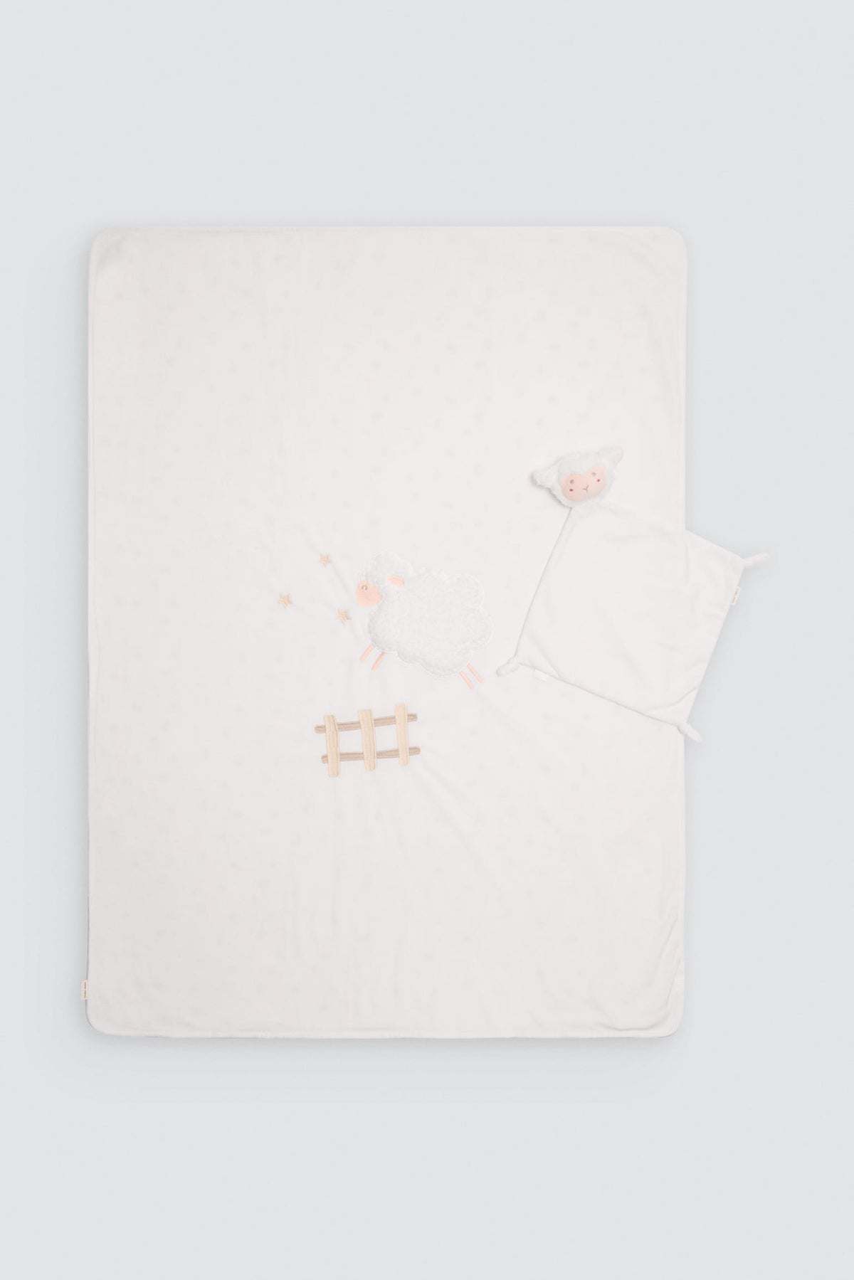 Set bebé manta y doudou dibujo oveja - Ysabel Mora