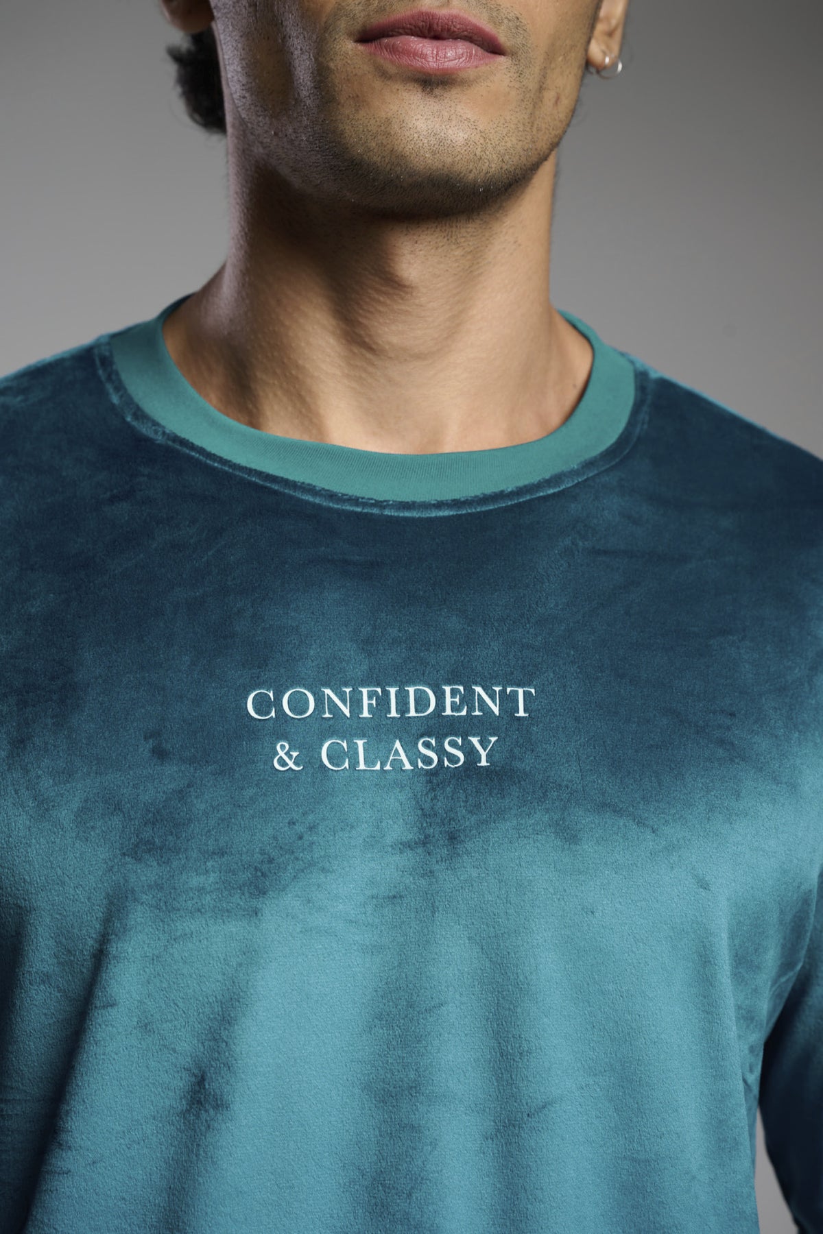 Pyjama long homme velours Confident & Classy à carreaux