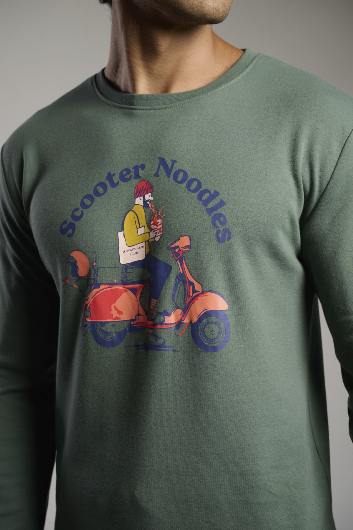 Pyjama long homme molletonné imprimé Scooter Noodles