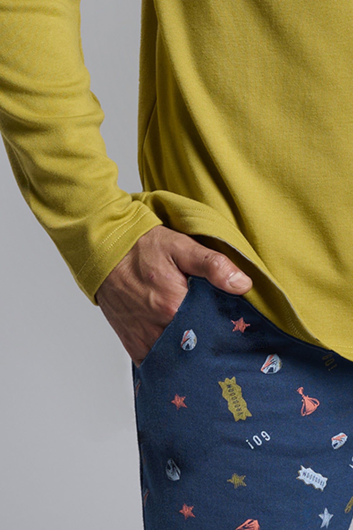 Pyjama long homme molletonné imprimé driver Never Give Up
