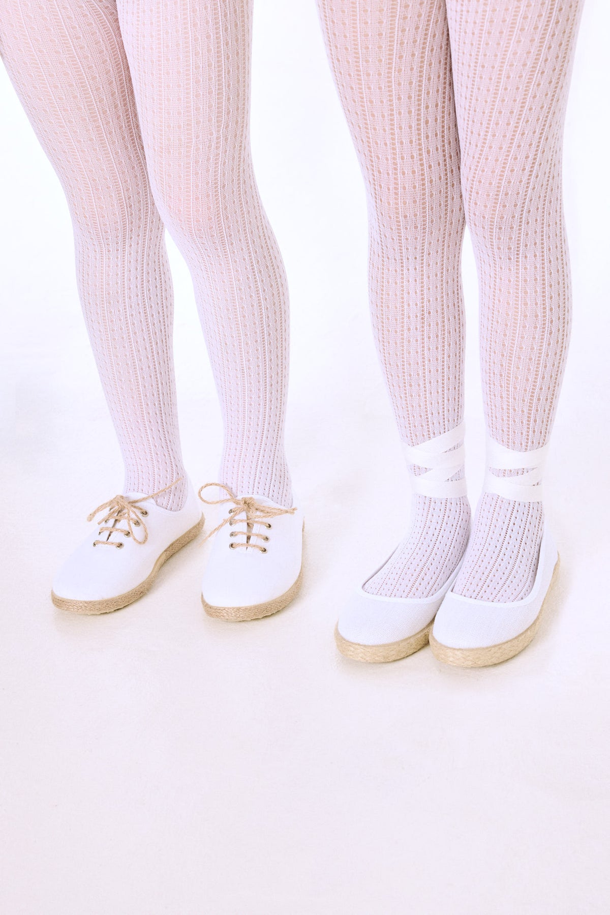 Panty infantil calado blanco - Ysabel Mora