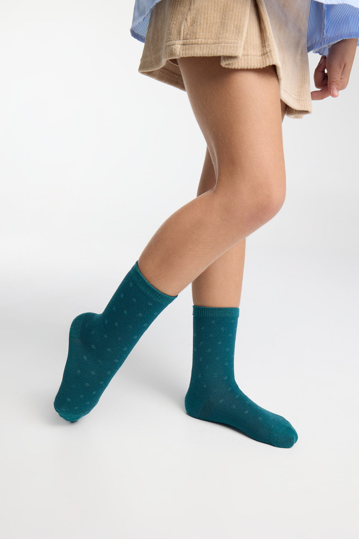 Lot de 4 chaussettes fille bord anti-compression imprimés variés