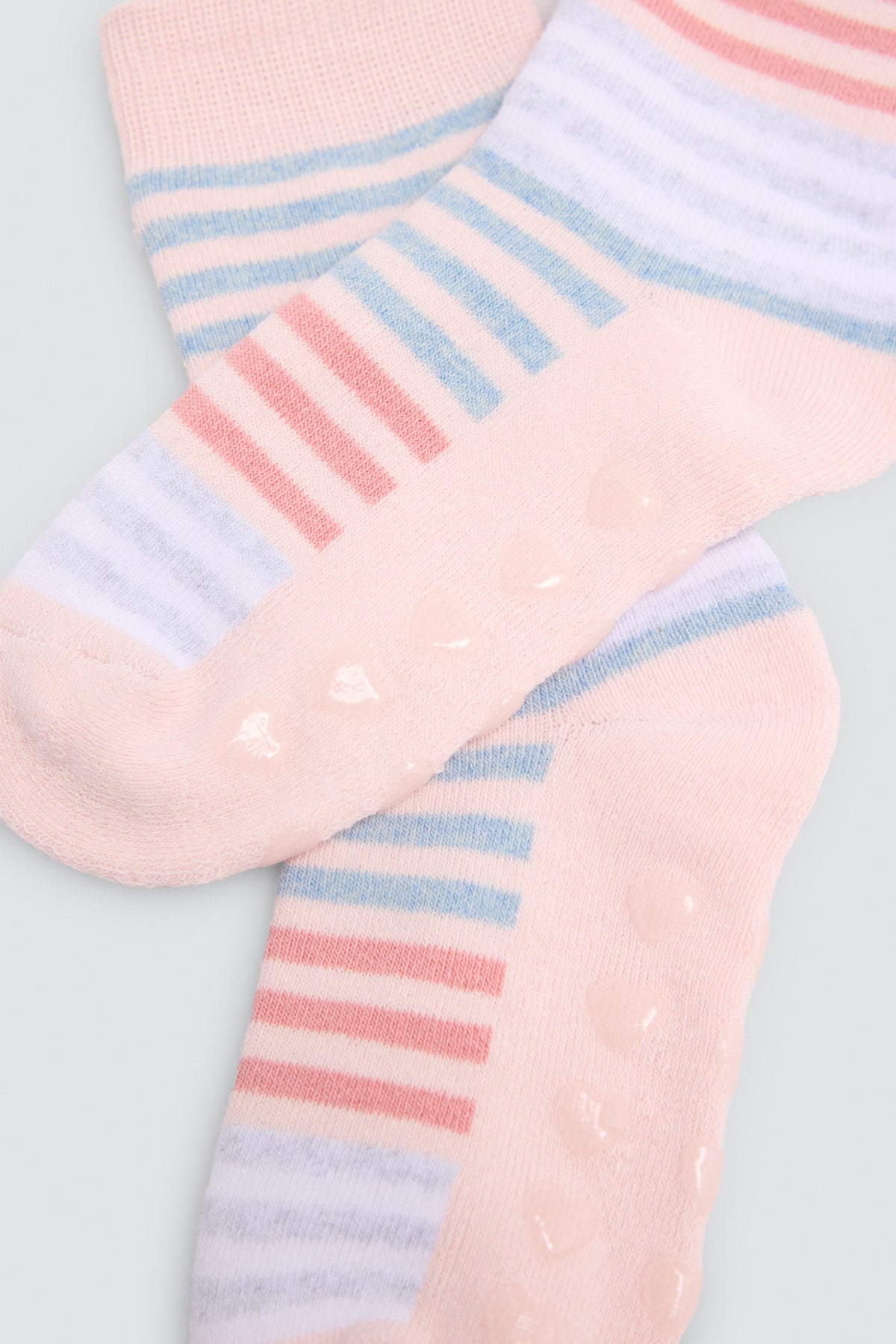 Lot de 3 chaussettes thermiques antidérapantes fille imprimé ours et pingouins