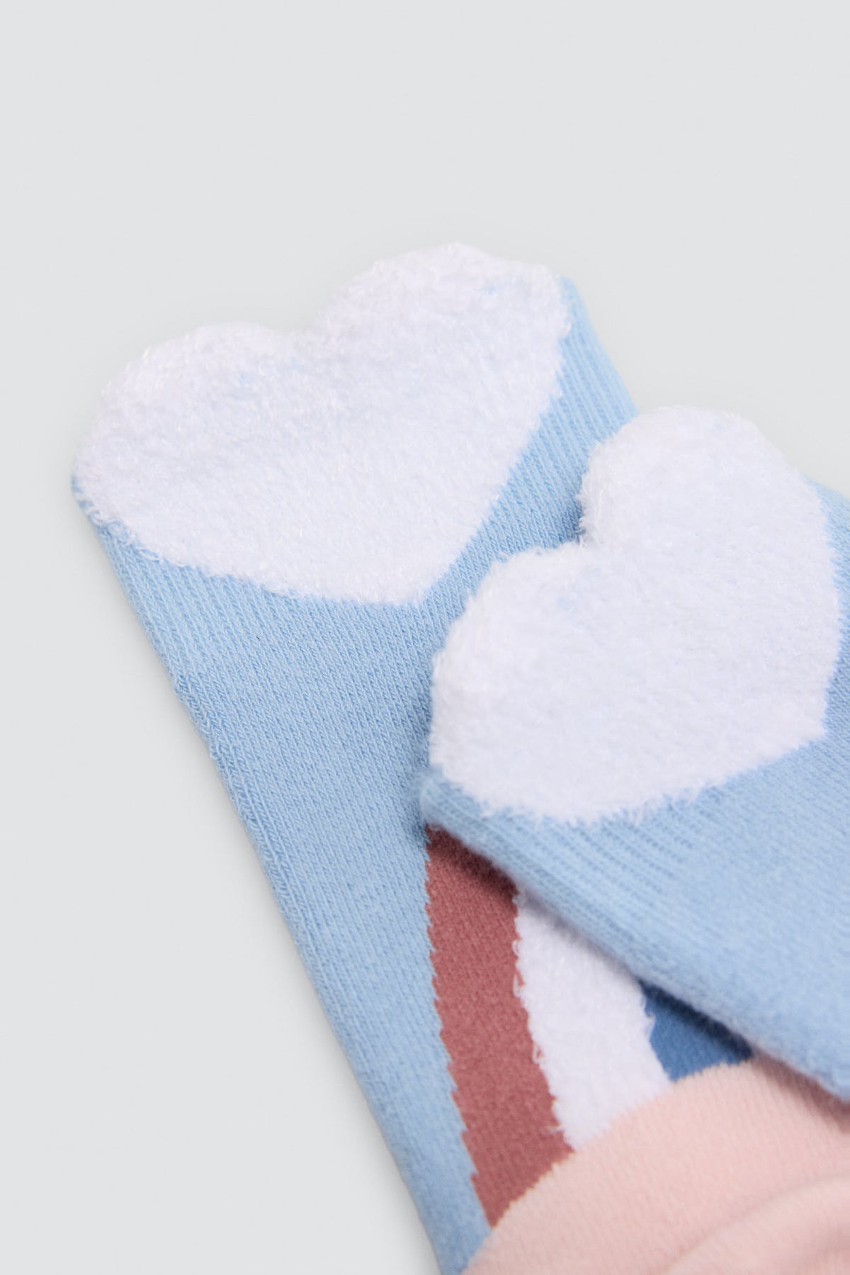 Lot de 3 chaussettes thermiques antidérapantes fille imprimé licornes et arcs-en-ciel