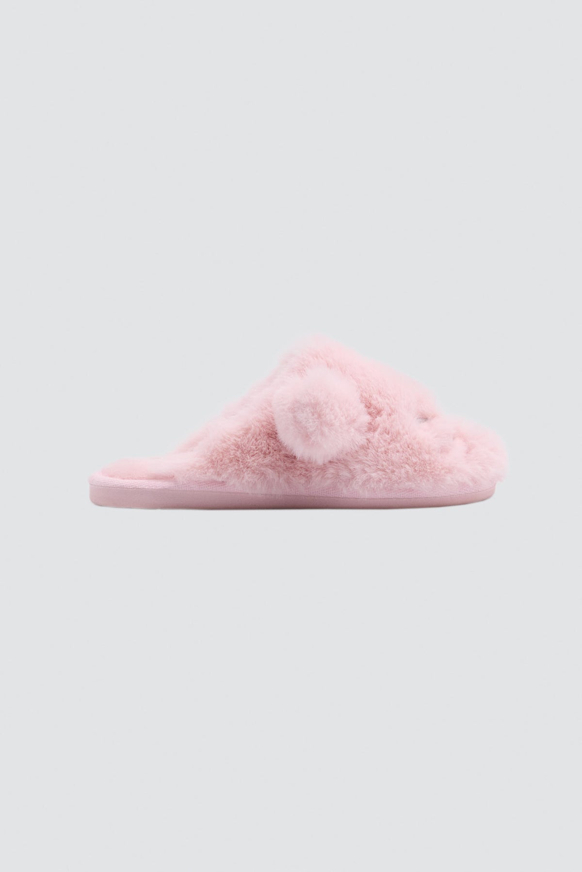 Chaussons fille en fourrure avec oreilles de chat 3D
