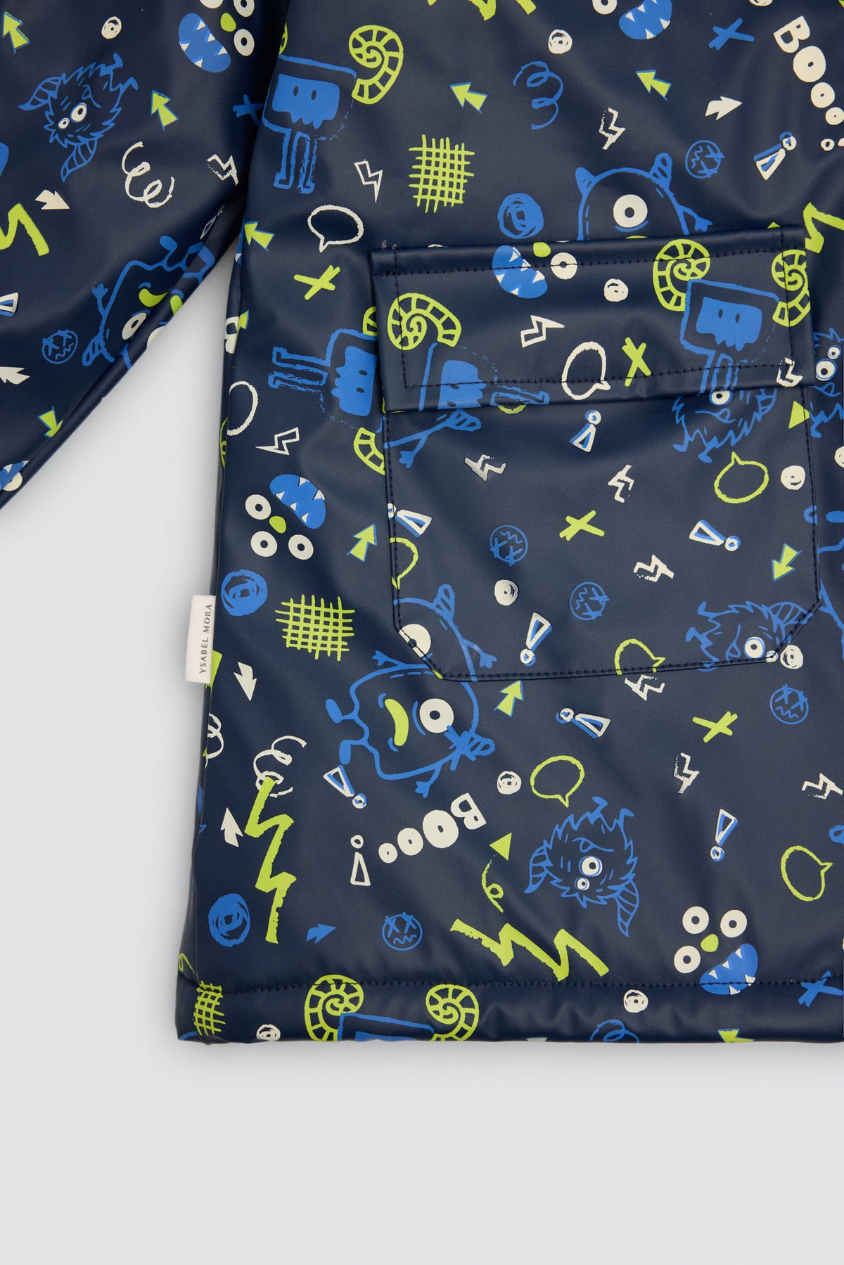 Imperméable garçon imprimé monstres doublure polaire