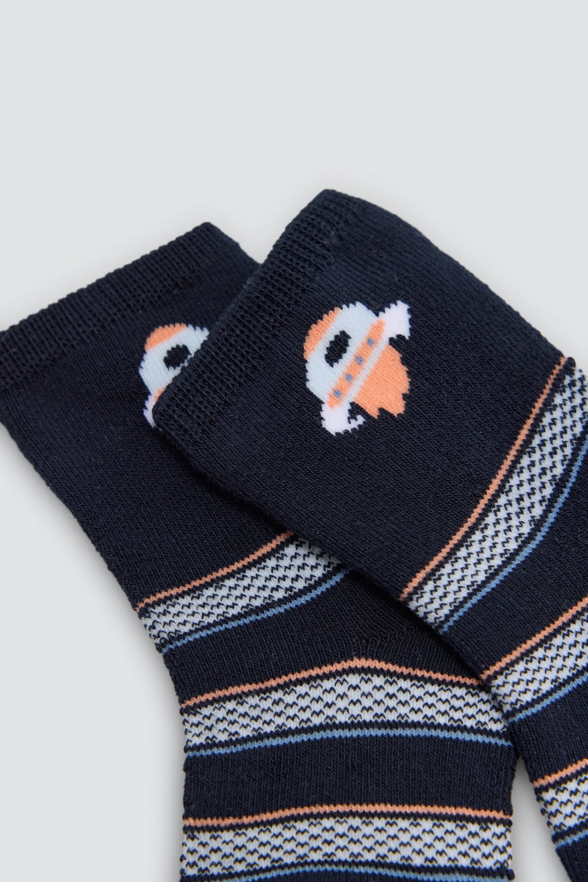 Lot de 4 chaussettes thermiques bébé imprimé espace et fusées