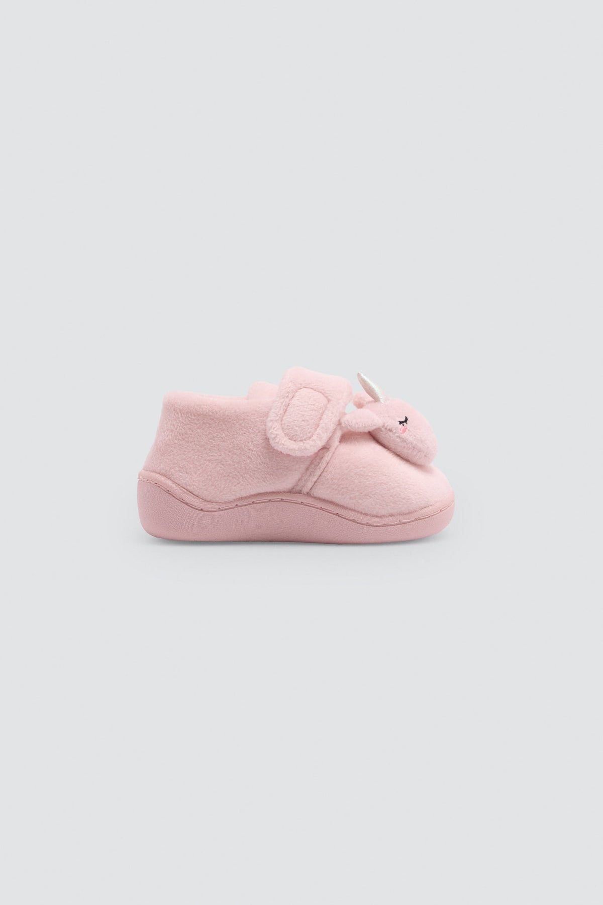 Chaussons bébé fille visage licorne