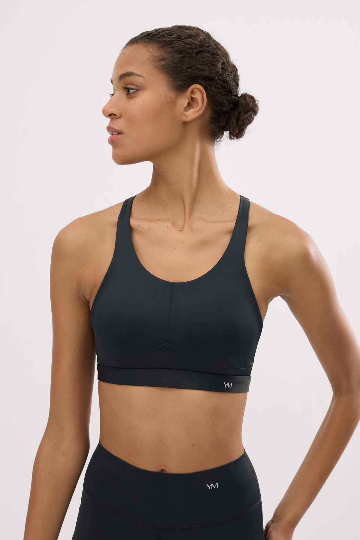 Sujetador deportivo Compressive alto impacto tirantes regulables negro - Ysabel Mora