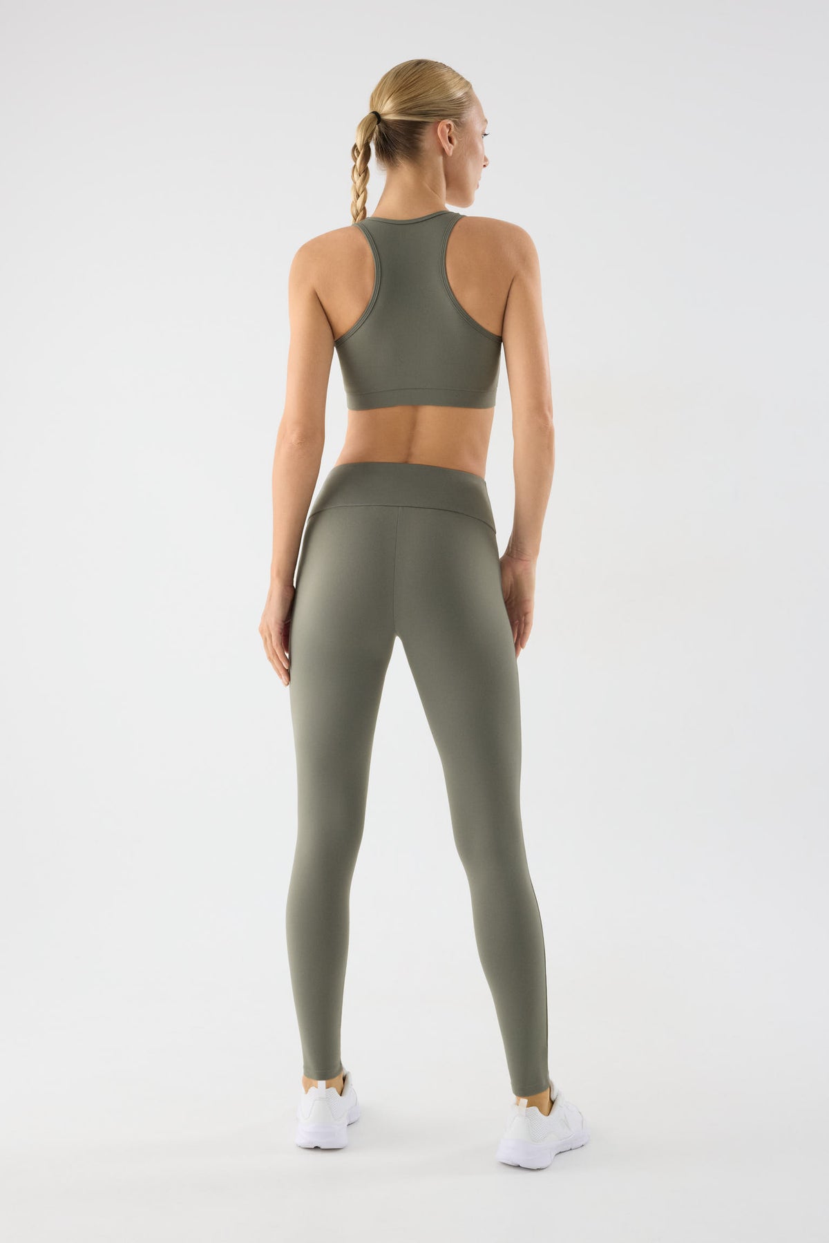 leggings deportivos pitillo tiro alto gimnasio vista en movimiento para entrenamientos bolsillo interior ajuste elástico