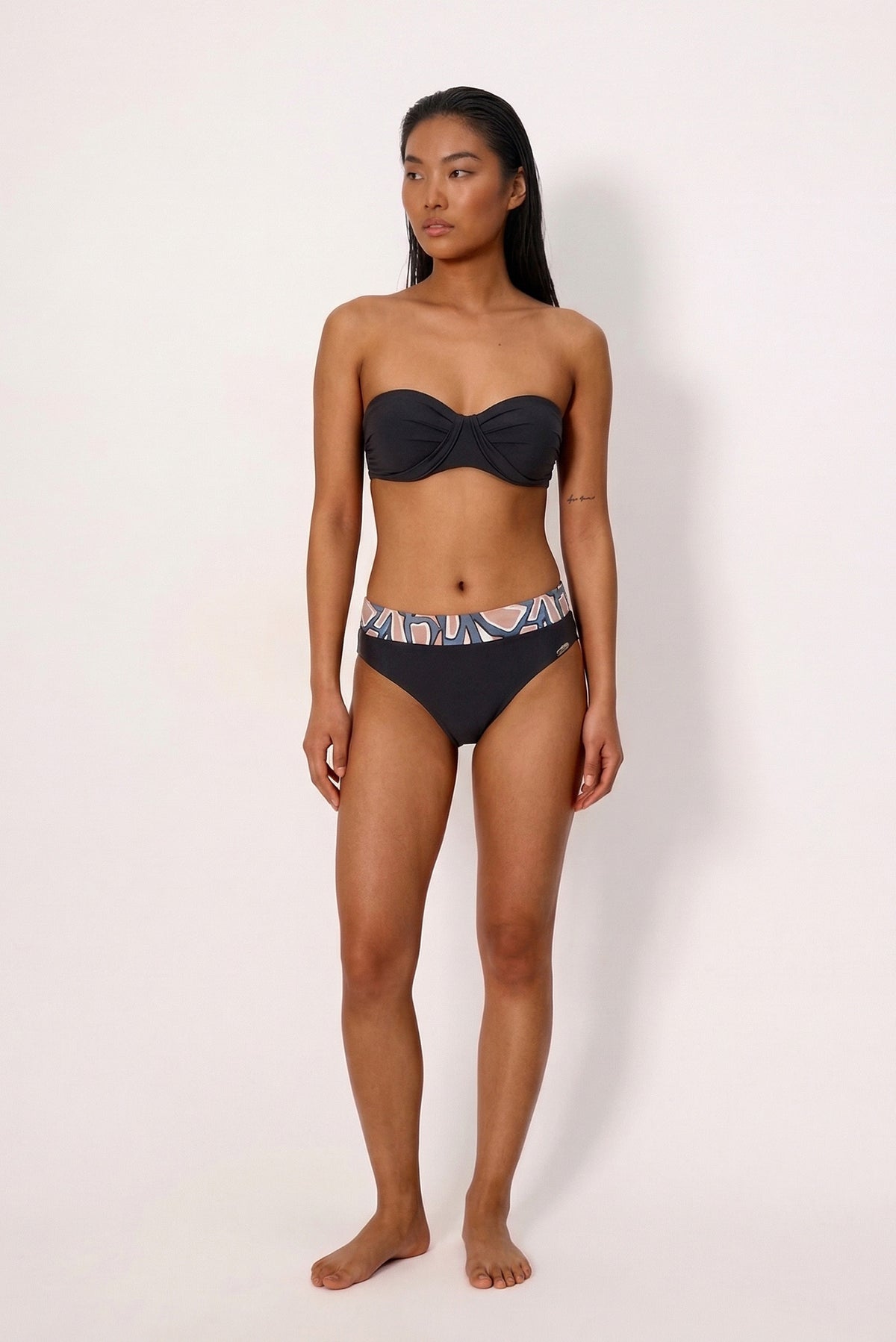 Braga bikini multiposición estampada - Ysabel Mora