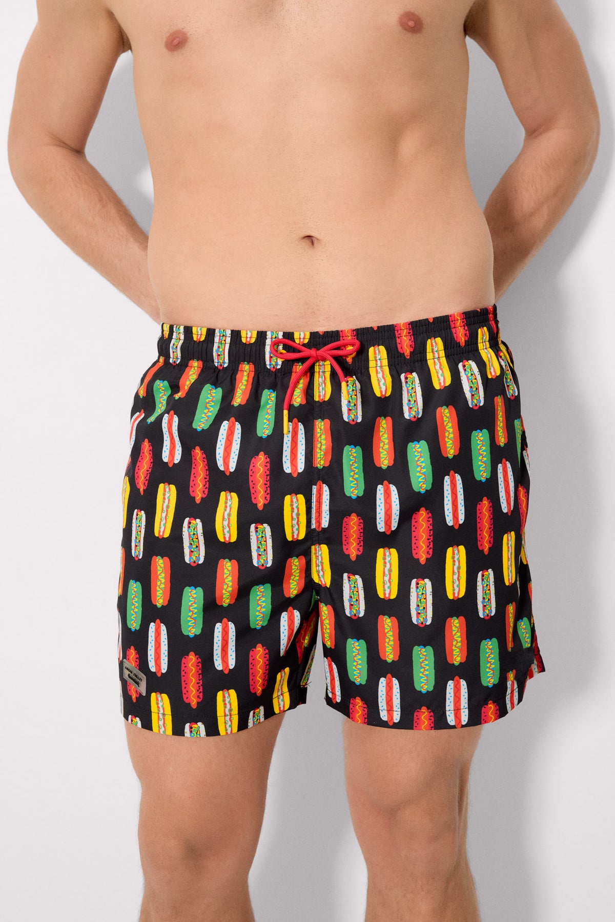 Bañador medio estampado hot dog multicolor Sockarrats - Ysabel Mora