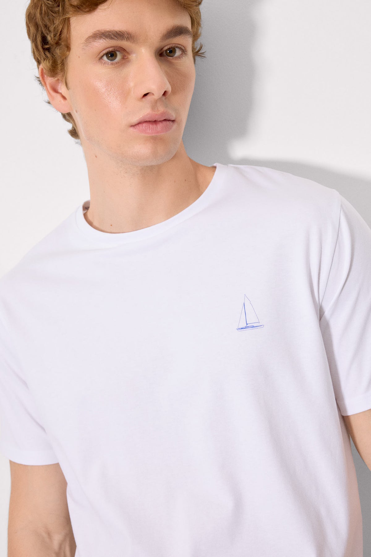 Camiseta manga corta básica Rough Waters blanco - Ysabel Mora