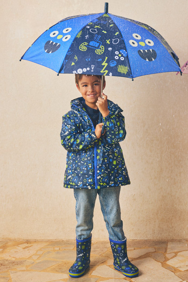 Parapluie garçon imprimé monstres