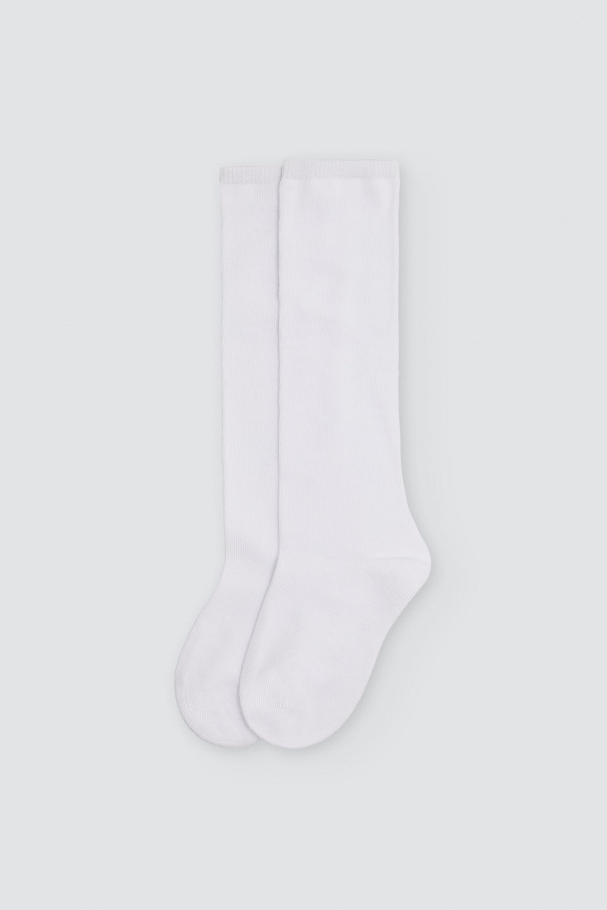 Chaussettes hautes enfant basiques blanches
