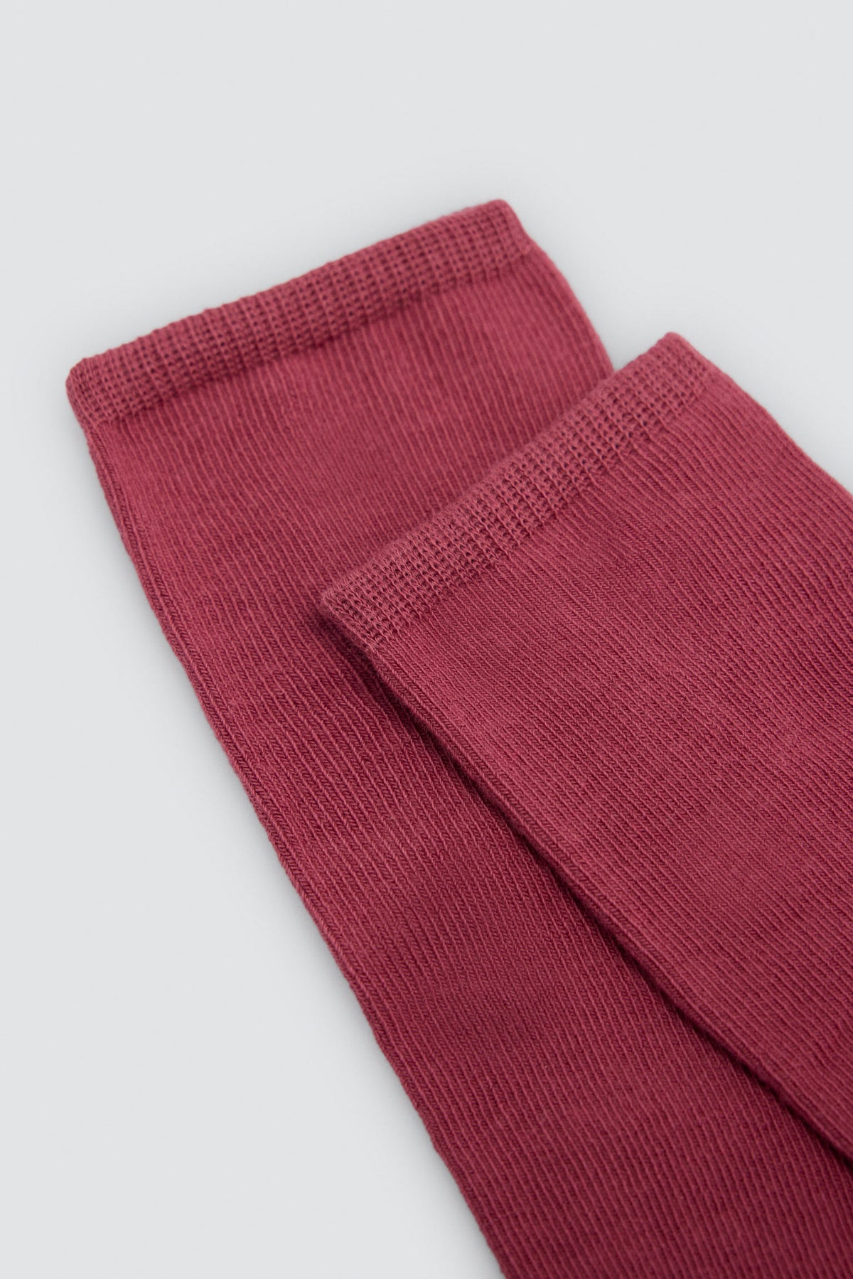 Chaussettes hautes enfant basiques rose foncé