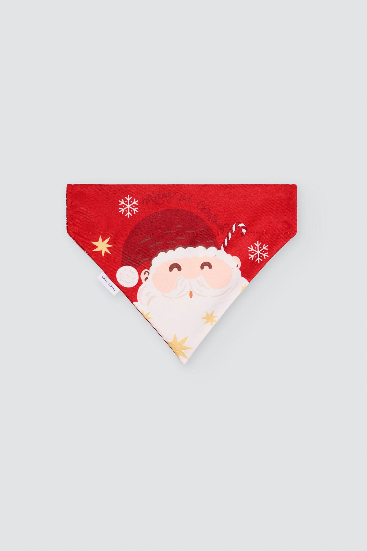 Bandana para mascotas navidad estampado Papá Noel