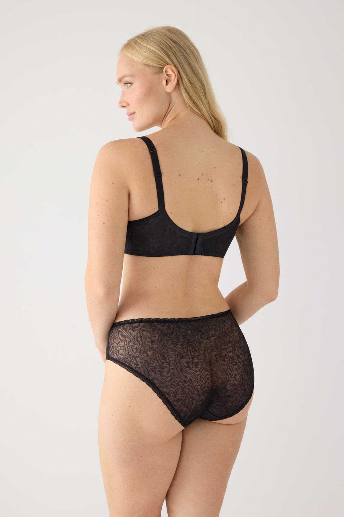 Culotte midi lingerie transparente noir