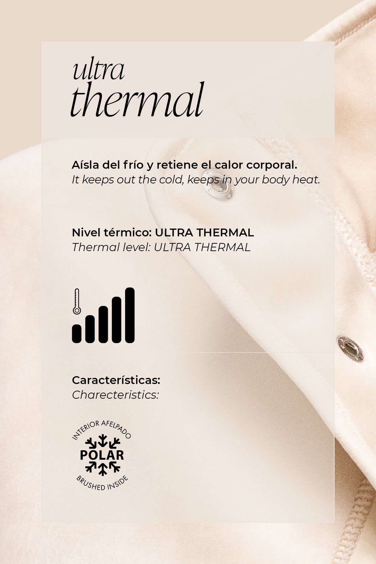 ULTRA THERMIQUE Gilet sport femme ivoire en sherpa ajustable