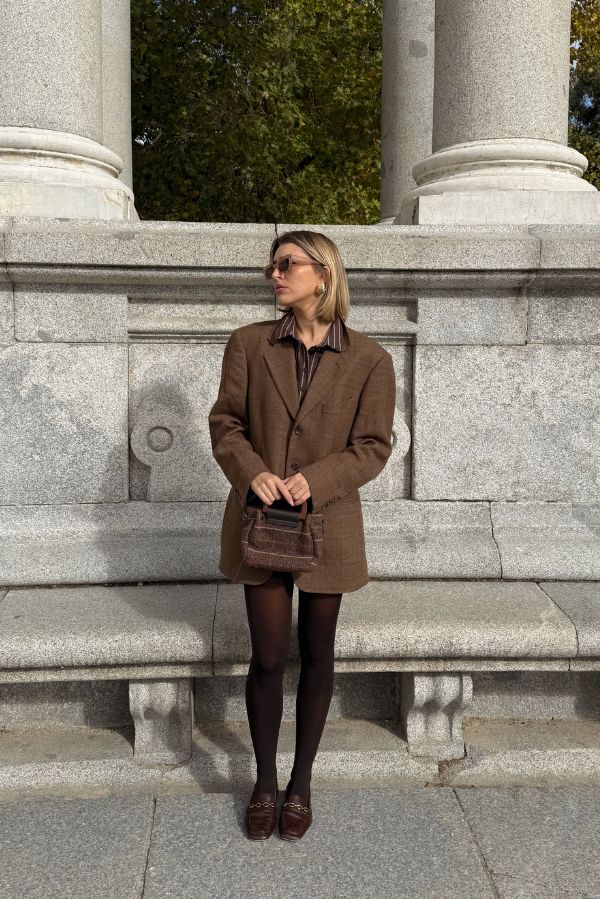 Total look marrón chocolate @teresamora6- Panty Marrón - Ysabel Mora