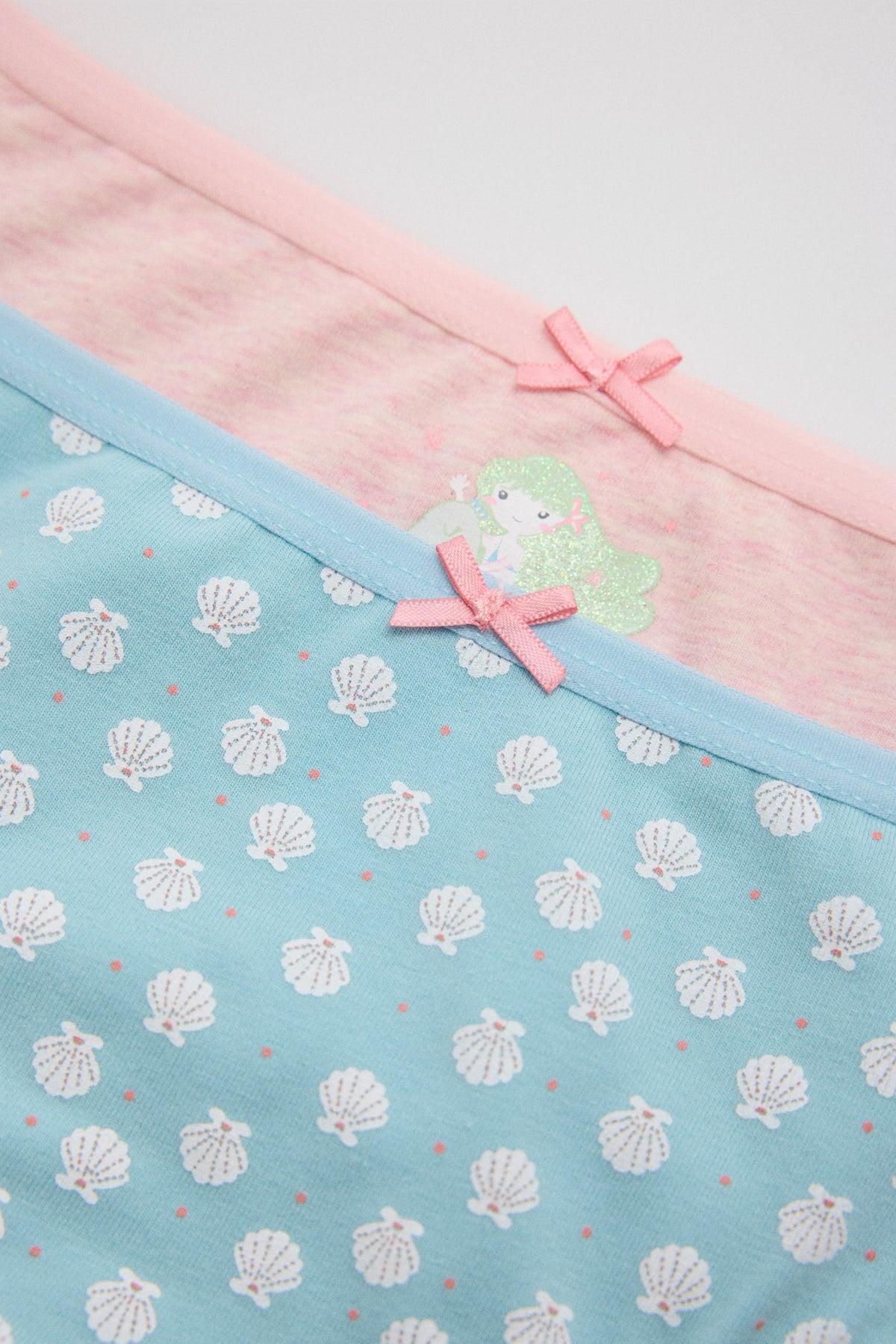 Pack de 2 bragas infantiles  estampadas sirena - Ysabel Mora