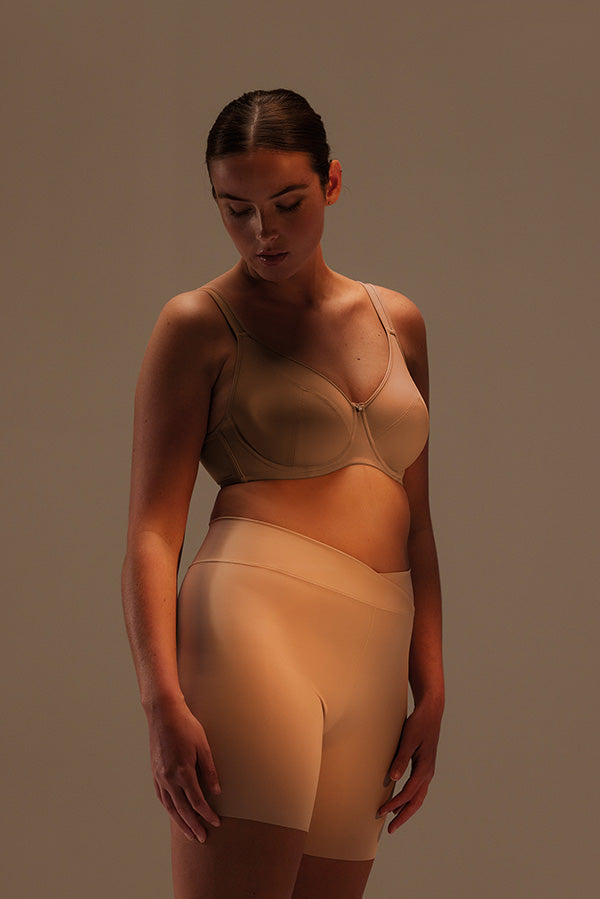 Culotte antirroce nude y sujetador de capacidad Basic Collection - Ysabel Mora