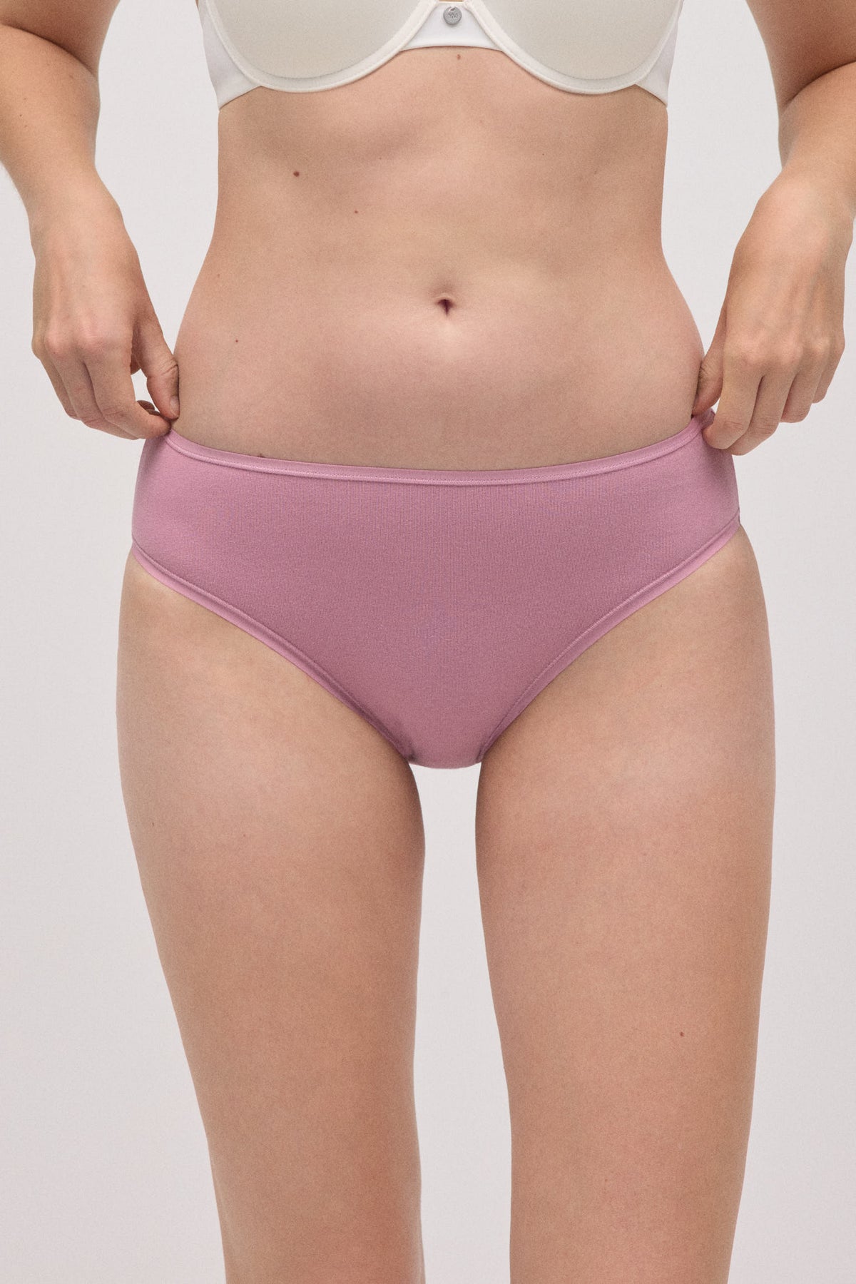 Pack de 4 culottes midi basiques en coton coloris assortis