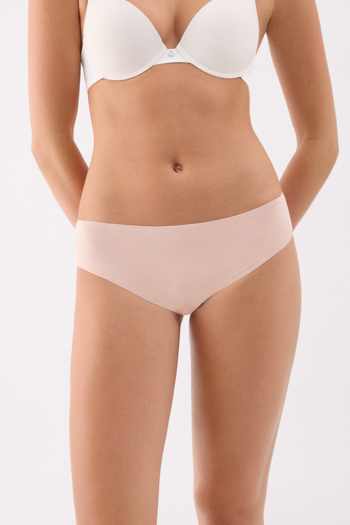 Pack de 4 culottes midi basiques en coton coloris assortis